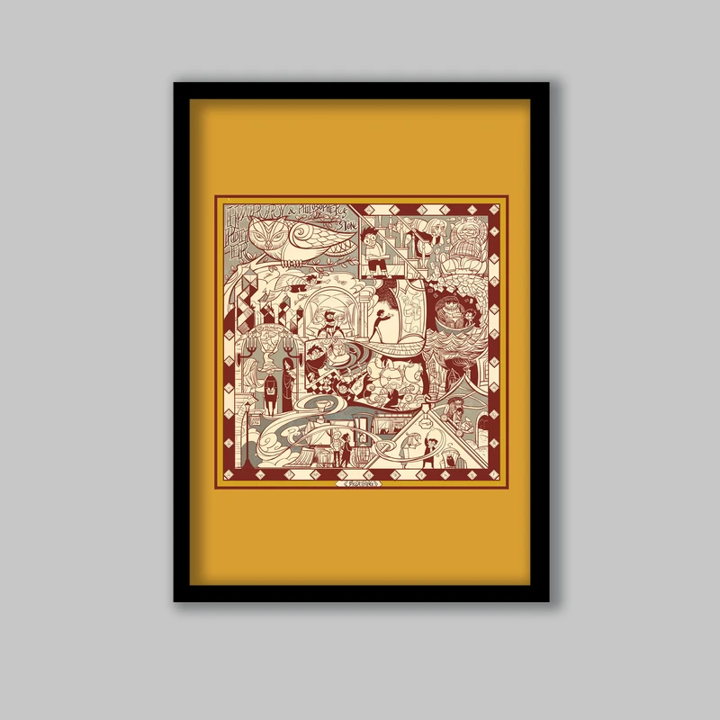 تابلو لیلیان طرح هری پاتر کد LA-G11439-2