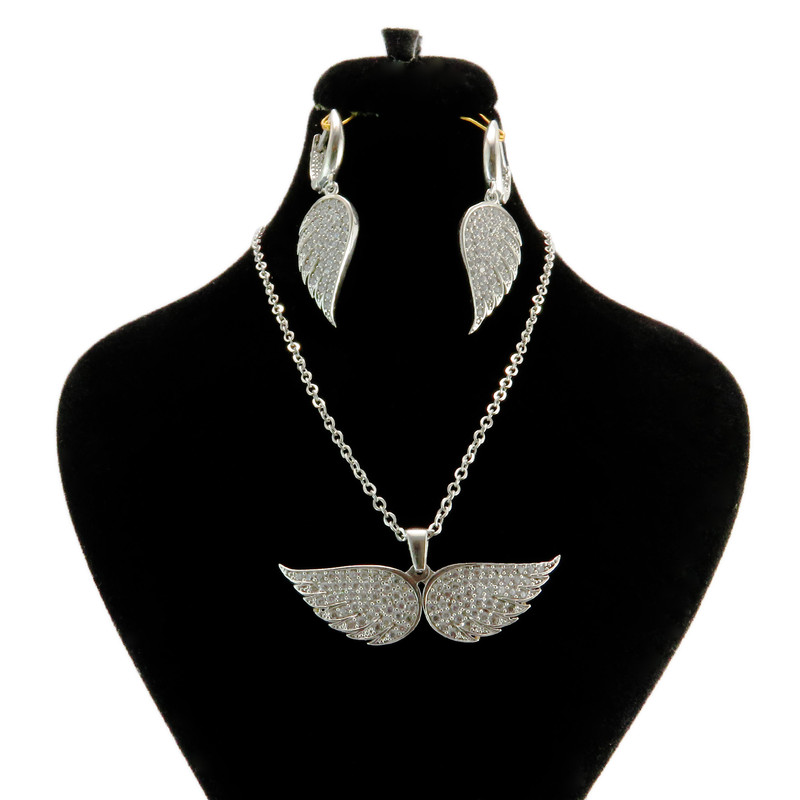 نیم ست نقره زنانه کد AV051