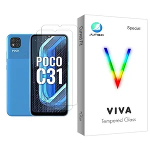 Junbo Viva Glass MIX002 Screen Protector For Xiaomi Poco C31 Pack Of 2