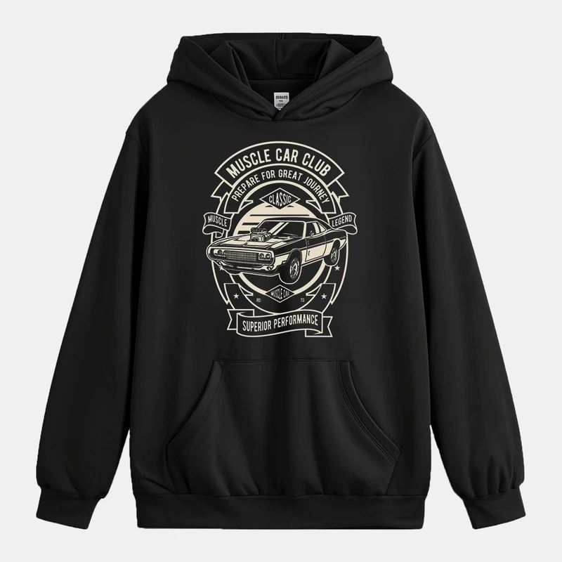 هودی مردانه باهرپوش شرق مدل ماشین کلاسیک خارجی mo415