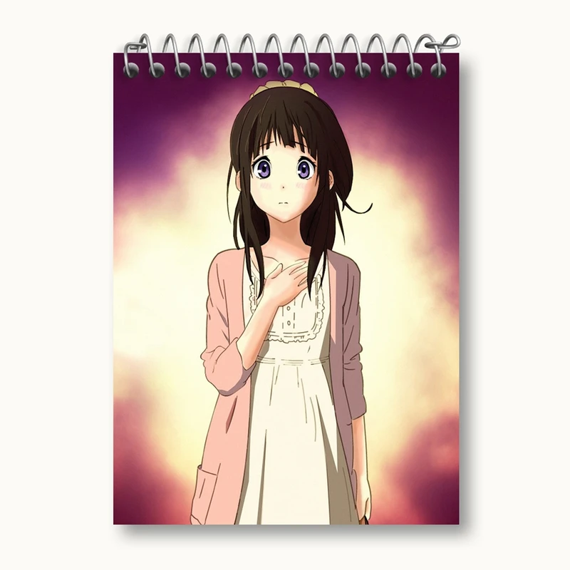 دفتر یادداشت 50 برگ خندالو مدل چیتاندا انیمه هیوکا Hyouka کد 17093