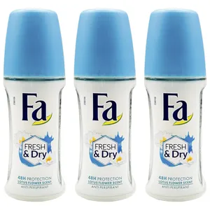 رول ضد تعریق زنانه فا مدل Fresh & Dry حجم 50 میلی لیتر مجموعه 3 عددی