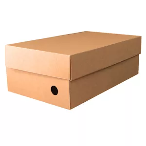 جعبه کفش مدل تهویه دار 34x20x12 بسته 50 عددی