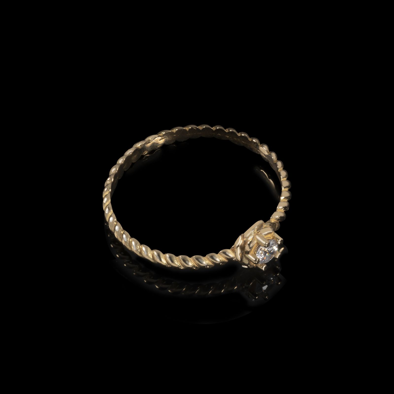 انگشتر طلا 18 عیار زنانه جواهری سون مدل 3219 -  - 2