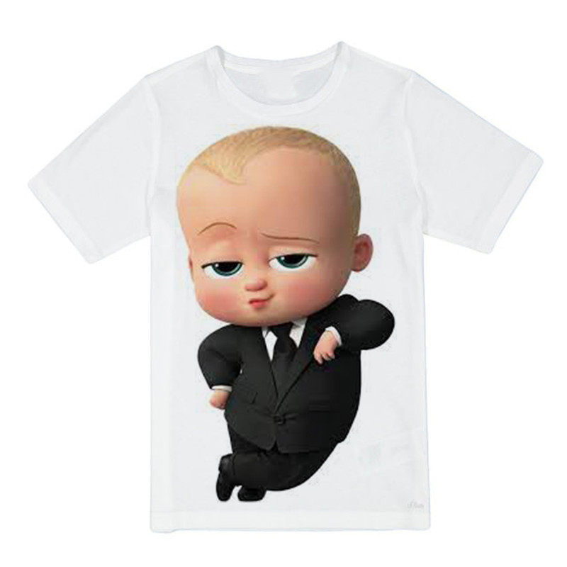 تی شرت پسرانه مدل baby boss کد 11 رنگ سفید