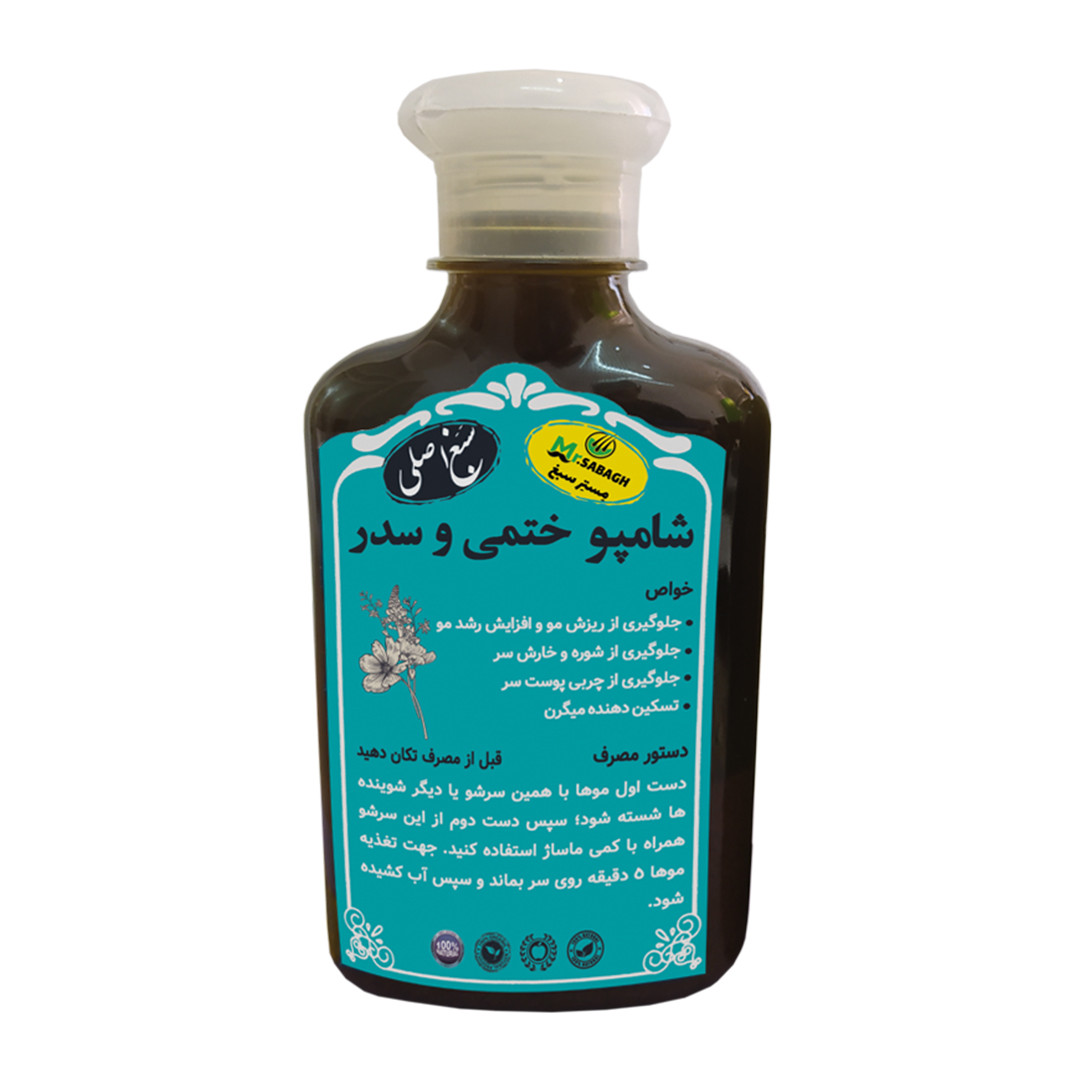 شامپو تقویت کننده و ترمیم کننده مو سبغ مدل ختمی و سدر حجم 250 میلی لیتر شامپو تقویت کننده و ترمیم کننده مو سبغ مدل ختمی و سدر حجم 250 میلی لیتر