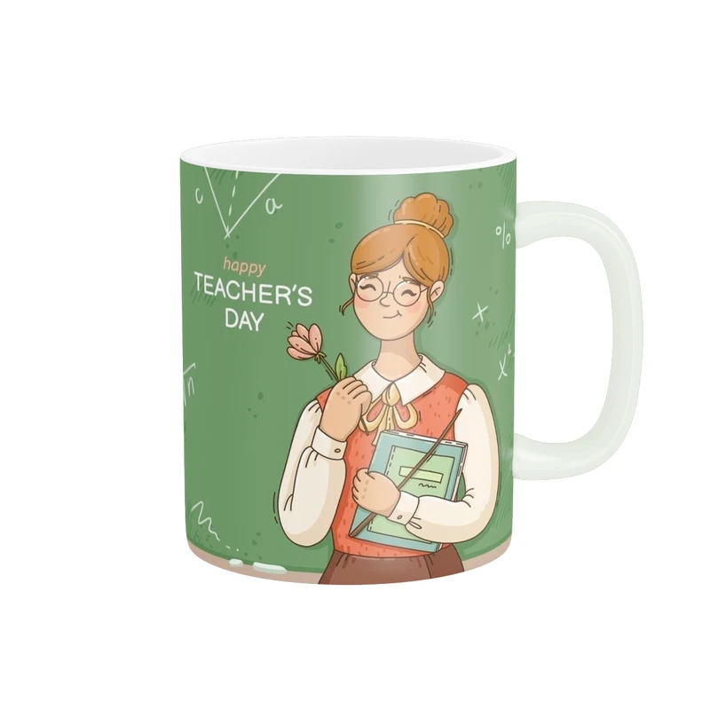 ماگ طرح روز معلم زیبا teacher کد 277