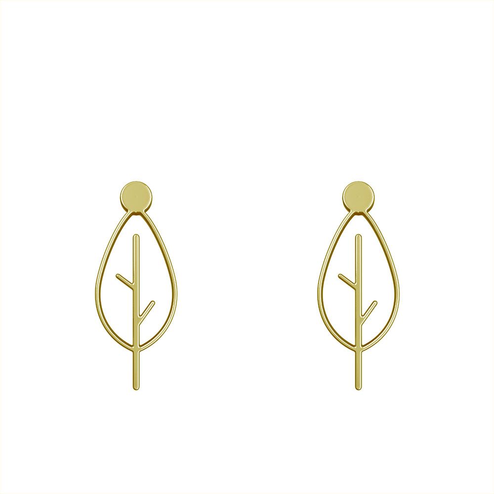 گوشواره طلا 18 عیار زنانه مدوپد مدل درخت کد GA1-15742 - - 2