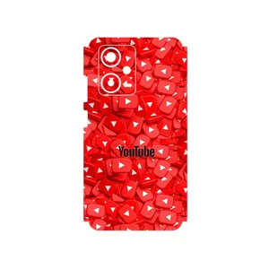 MAHOOT Youtube Cover Sticker for Xiaomi Redmi Note 12 Pro Plus