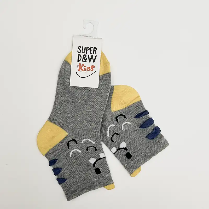 جوراب بچگانه مدل دایناسوری بسته دوعددی