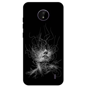 Megafone Face Sketch 7423 Cover For Nokia C10 / C20