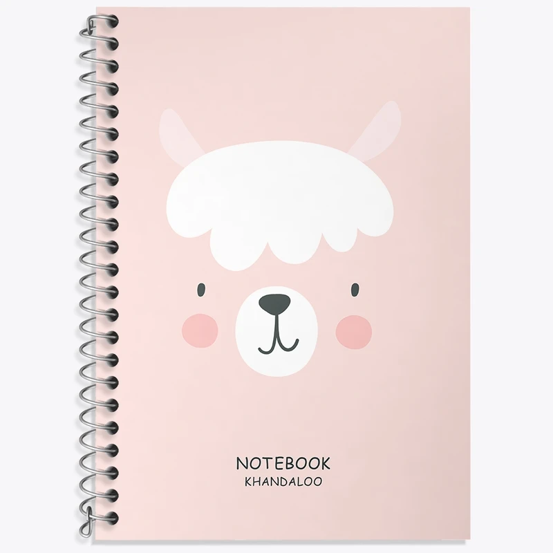 دفتر زبان 50 برگ خندالو مدل سه خط طرح گوسفند کیوت کد N1160