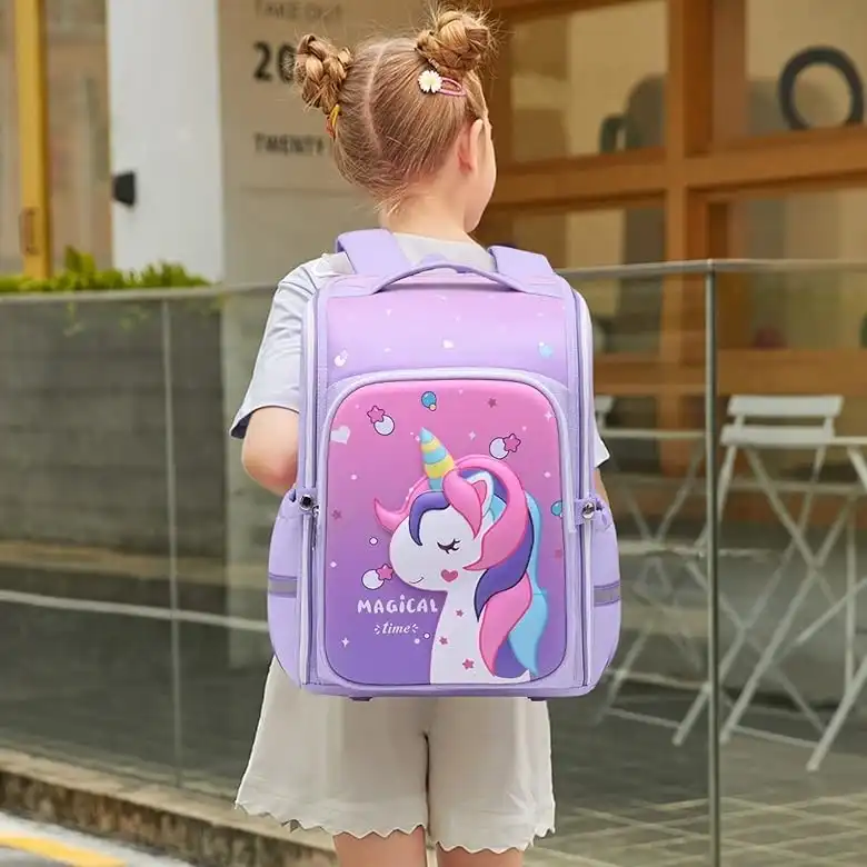 کوله پشتی مدل صندوقی طرح یونیکورن