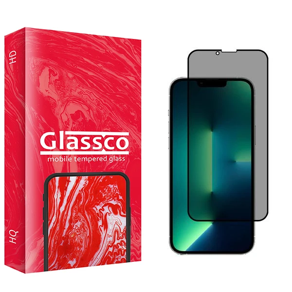 محافظ صفحه نمایش حریم شخصی گلس کو مدل Co2 مناسب برای گوشی موبایل اپل iPhone 13