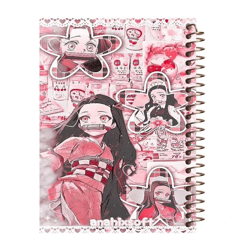دفتر مشق 60 برگ طرح انیمه مدل نزوکو کد M295