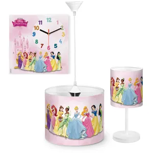 لوستر کودک مدل پرنسس کد DP-P-2152 به همراه آباژور و ساعت