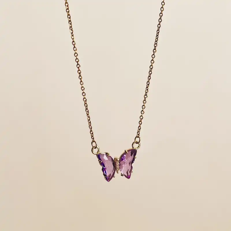 نیم ست زنانه مدل پروانه کریستالی