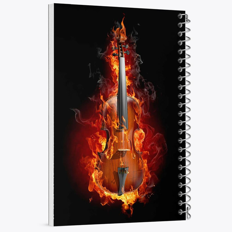 دفتر نت موسیقی 50 برگ خندالو مدل ویولن Violin کد 27960 دفتر نت موسیقی 50 برگ خندالو مدل ویولن Violin کد 27960