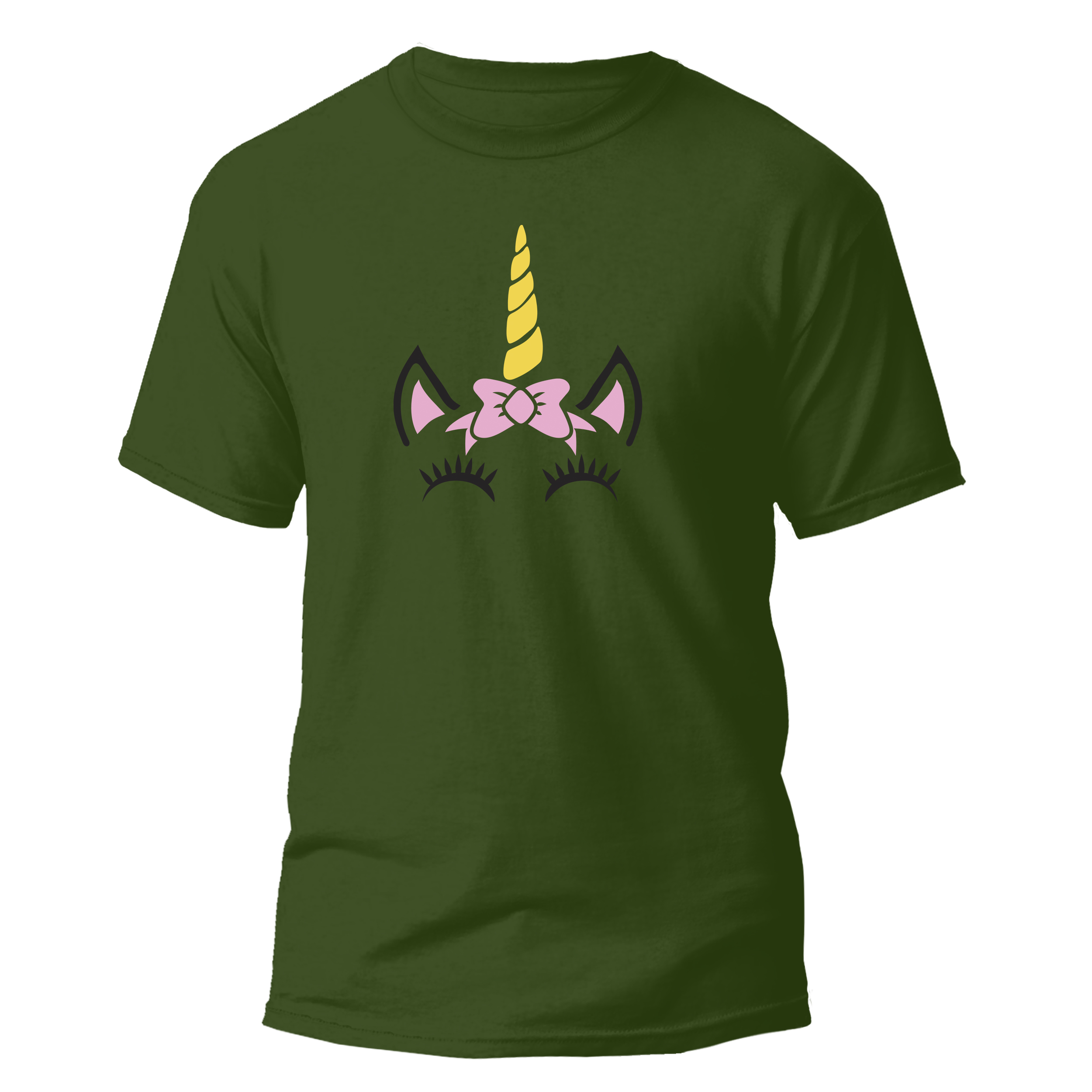 تی شرت آستین کوتاه دخترانه مدل Unicorn کد 026