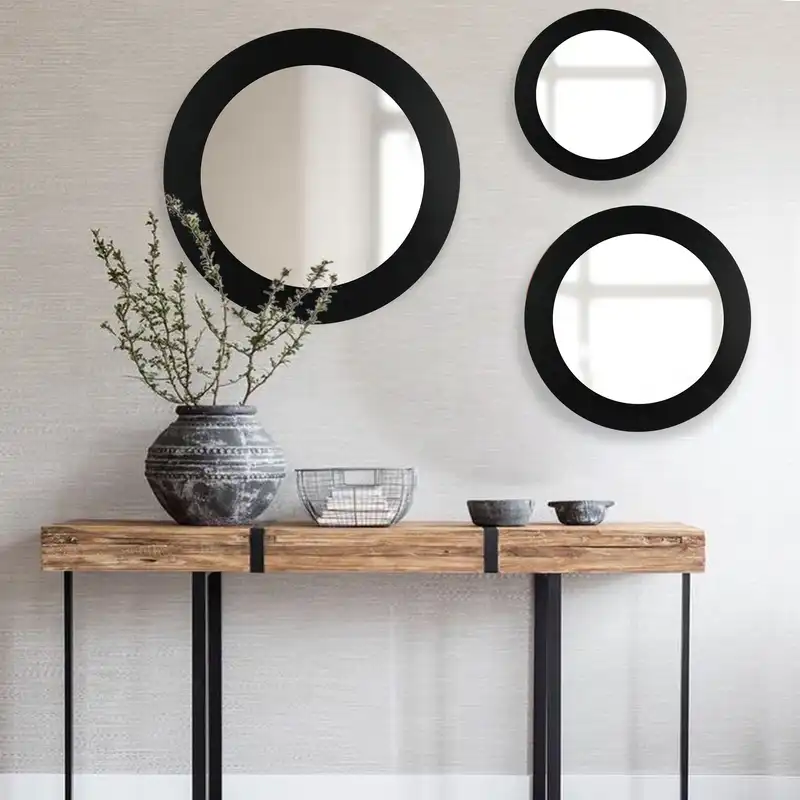 آینه الف مدل گرد دلسا کد 321 مجموعه 3 عددی