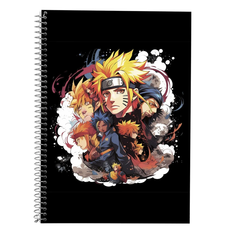 دفتر زبان 50 برگ مدوپد مدل دوخط طرح Naroto کد DF11090