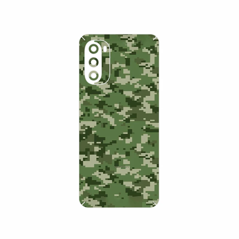 برچسب پوششی ماهوت مدل Army_Green_Pixel مناسب برای گوشی موبایل موتورولا Moto G52