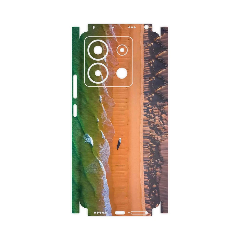 برچسب پوششی ماهوت مدل Beach and Green Sea-FullSkin مناسب برای گوشی موبایل شیائومی Redmi Note 13 Pro 5G