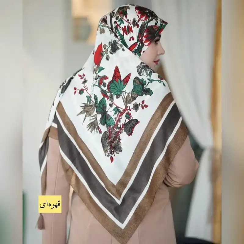 روسری زنانه مدل نخ پنبه منگوله دار کد 01