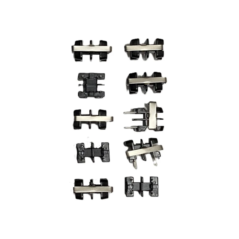 هسته فریت مغناطیسی مدل UU9.8 به همراه بوبین 4 پین و کلمپ فلزی بسته 10 عددی