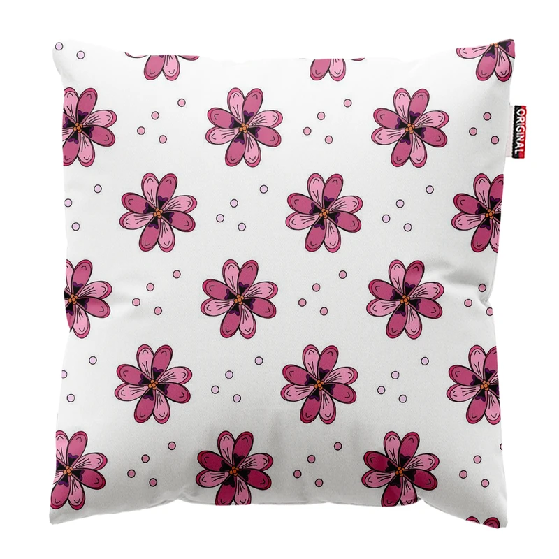  کوسن پاد آفرین طرح گل کد 3465 سایز 30*30 سانتی متر