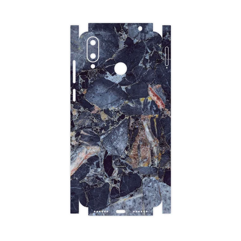 برچسب پوششی ماهوت مدل Broken black marble-FullSkin مناسب برای گوشی موبایل جی پلاس Q10