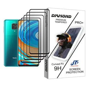 JF Diamond Glass MIX004 Screen Protector For Xiaomi Redmi Note 9 Pro Pack Of 4