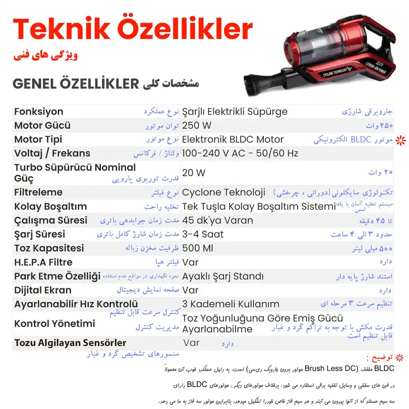 جاروشارژی هوشمند فانتوم مدل QUANTUM