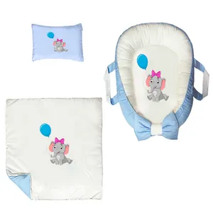 سرویس خواب سه تکه نوزاد ناریکو مدل گارد محافظ دار طرح فیل کد 081