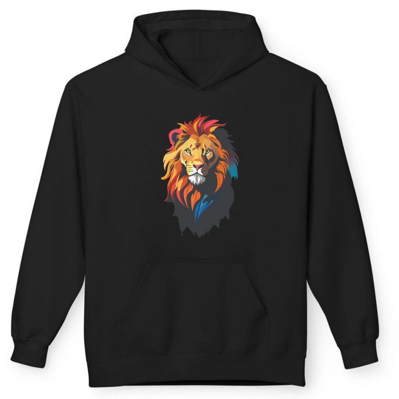 هودی مردانه پاد آفرین مدل حیوانات شیر کد 1331