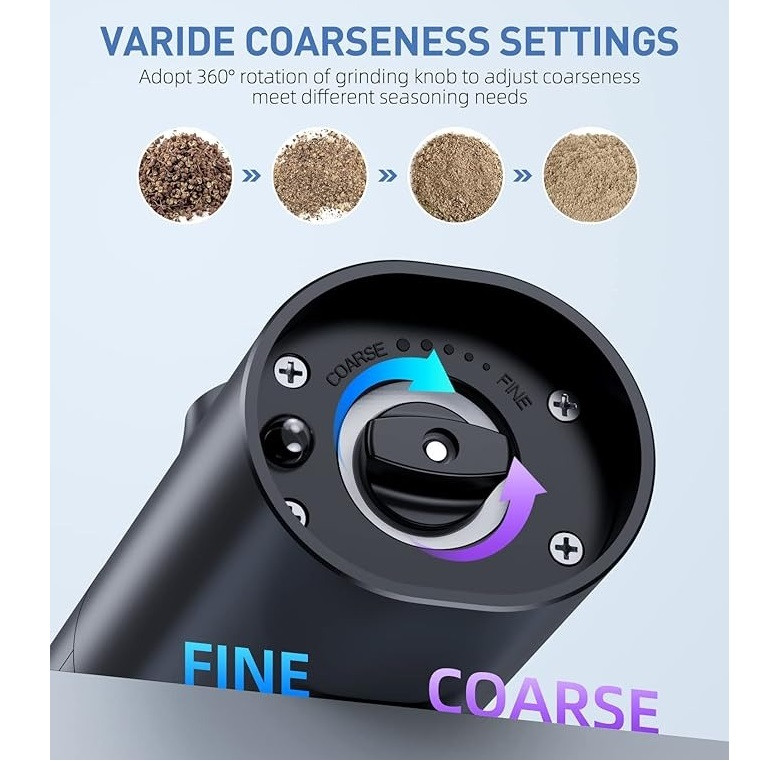 فلفل ساب و نمک ساب مدل Rechargable مجموعه 2 عددی