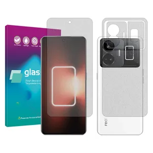 Glass Pro Resistant model matte Screen protector suitable for Realme GT3 mobile phone along with the phone back protector