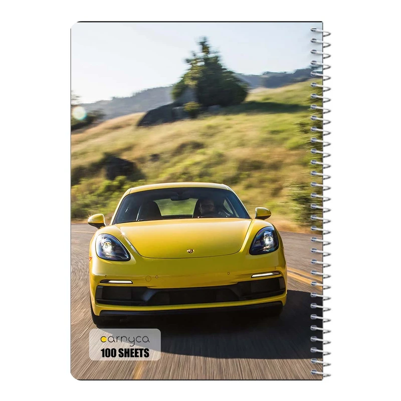 دفتر مشق 100 برگ سیمی کارنیکا طرح پورشه Porsche کد 29878
