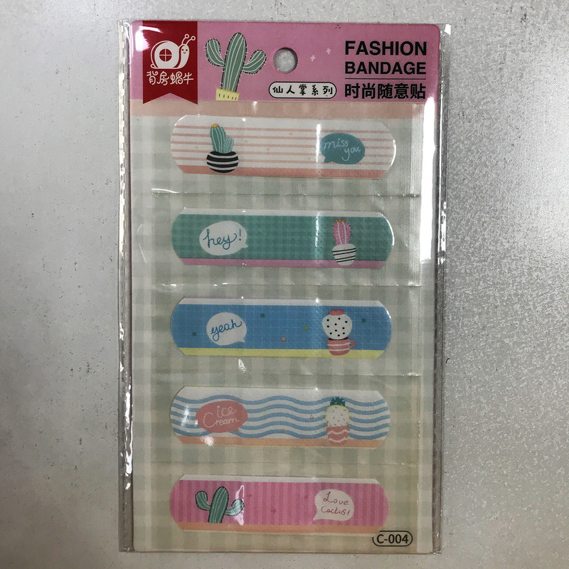 چسب زخم طرح کاکتوس بسته 5 عددی
