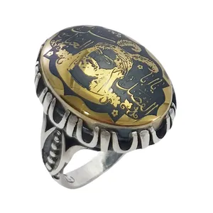 انگشتر نقره مردانه مدل حدید کد 4101847