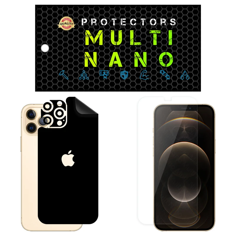 محافظ صفحه نمایش مولتی نانو مدل X-SFM مناسب برای گوشی موبایل اپل iPhone 12 Pro Max به همراه برچسب پوششی