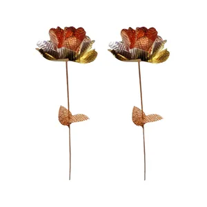 گل مسی مدل چند رنگ مجموعه 2 عددی