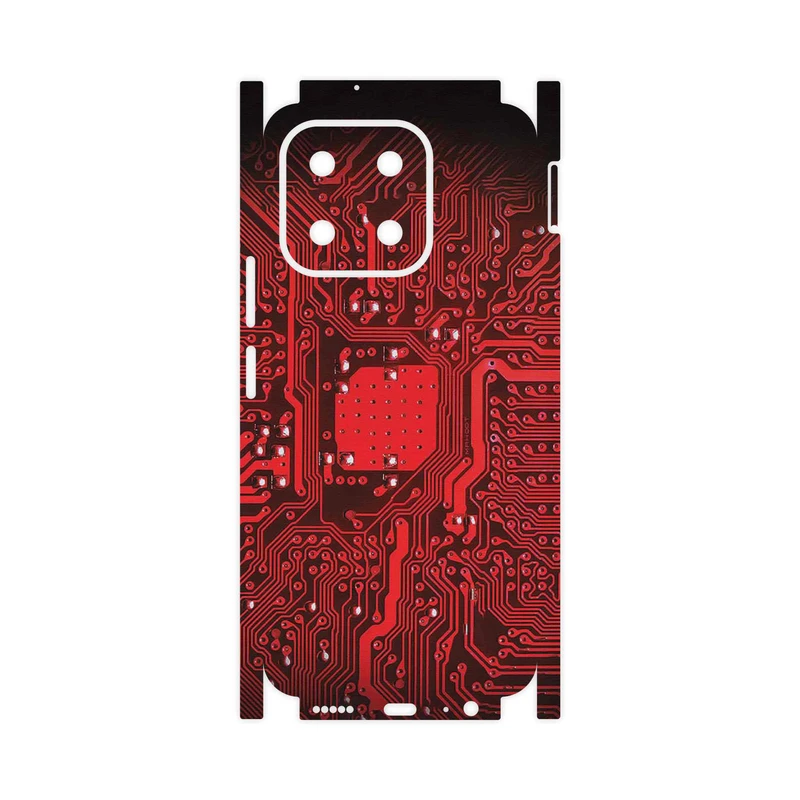 برچسب پوششی ماهوت مدل Red_Printed_Circuit_Board-FullSkin مناسب برای گوشی موبایل آنر X6b