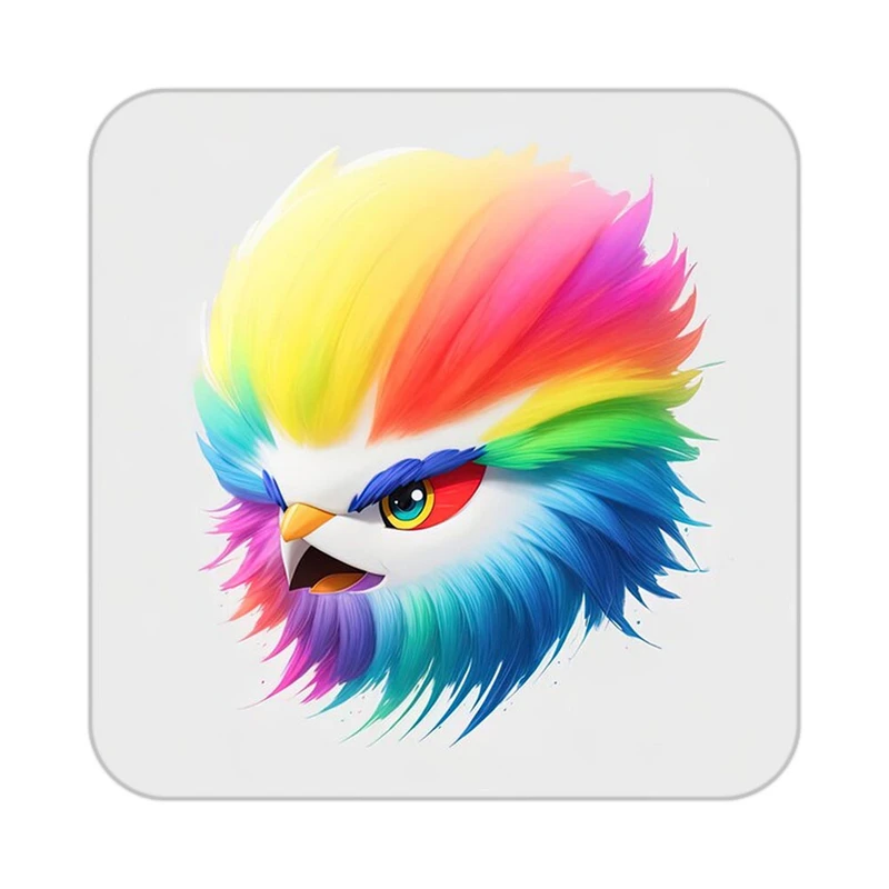 زیر لیوانی کاکتی طرح حیوانات رنگی مدل mp26923