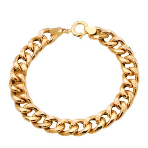 دستبند زنجیری طلا 18 عیار زنانه رضا گلد مدل کارتیه