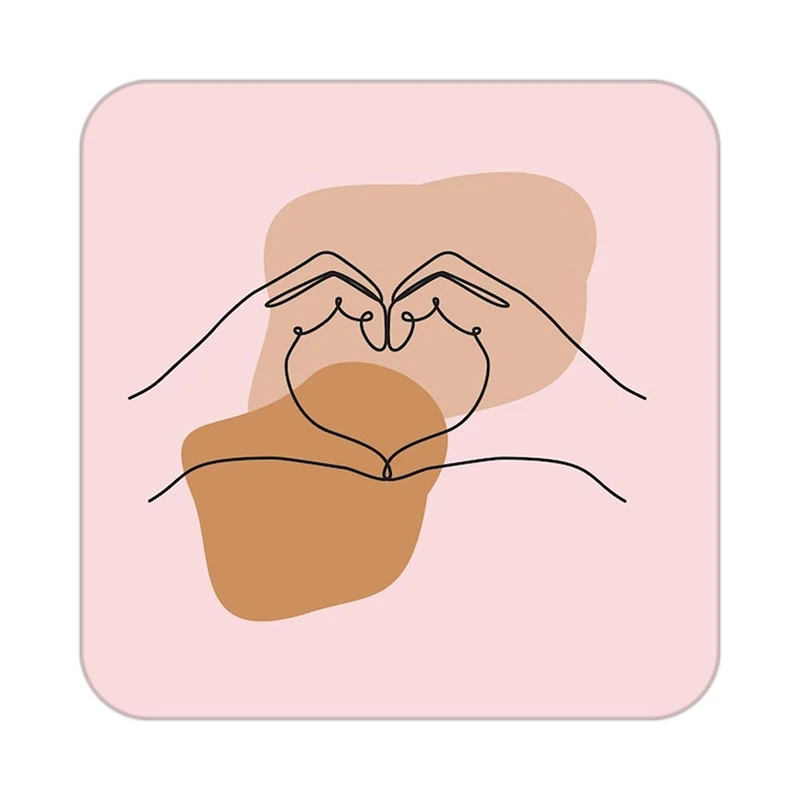 زیر لیوانی کاکتی طرح عاشقانه مدل mp37626