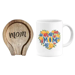 ماگ گالری وبفر مدل مادر به همراه زیر لیوانی