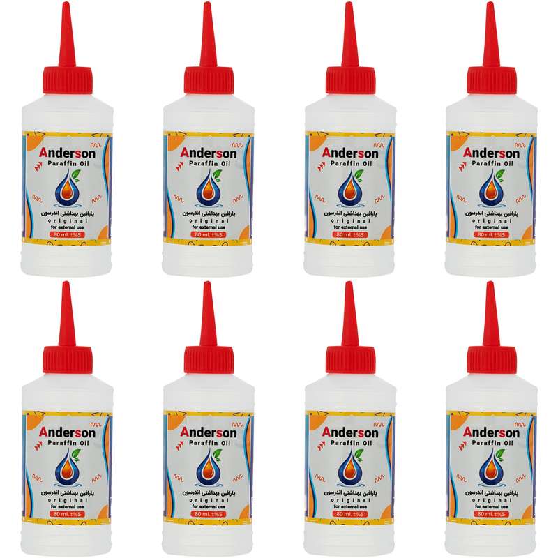 پارافین مایع اندرسون مدل B100 حجم 80 میلی لیتر بسته 8 عددی