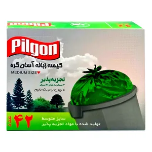 کیسه زباله پیلگون مدل SAB_Z2 بسته 42 عددی