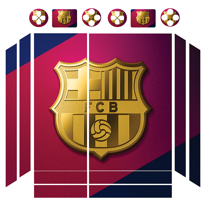 برچسب پلی استیشن 4 فت توییجین وموییجین مدل barcelona 01 مجموعه 16 عددی